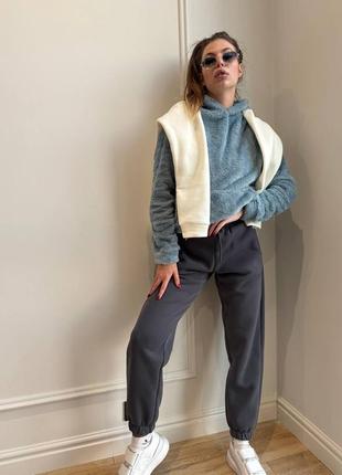 Худи оверсайз плюшевий женский мужской парный3 фото