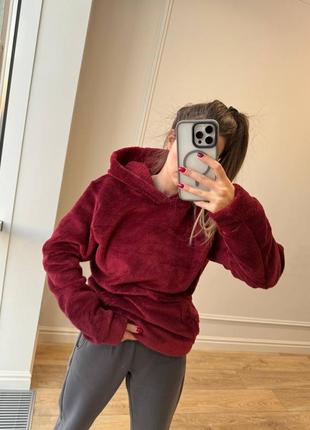 Худи оверсайз плюшевий женский мужской парный