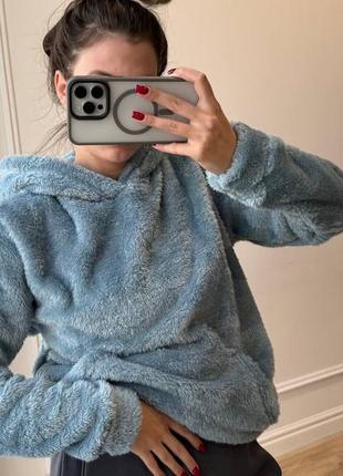 Худи оверсайз плюшевий женский мужской парный4 фото