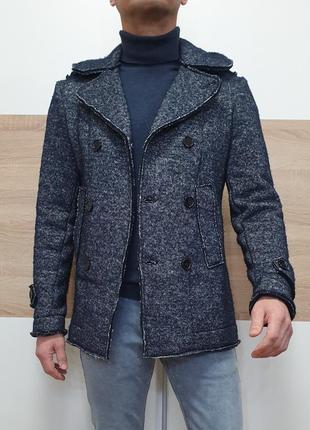 Bly03 ( s ) пальто чоловіче італійського бренду трикотажне мужское1 фото