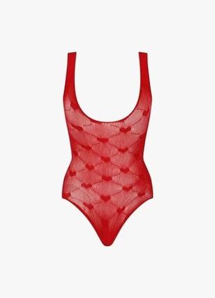 Боди в сетку с сердечками - lace hearts bodysuit