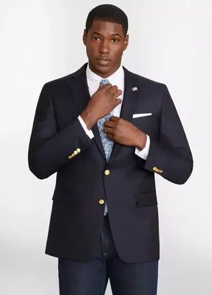 Елегантний блейзер піджак brooks brothers 346 regent fit stretch wool black blazer jacket