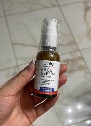 Сыворотка для мужчин с ниацинамидом, витамином с и центеллой jole men’s face serum3 фото