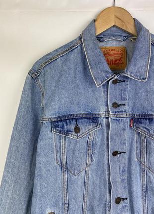 Чоловіча джинсова куртка джинсовка levis trucker3 фото