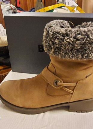 Ecco оригинал! зимние утепленные кожаные высокие ботинки сапоги мембрана gore-tex®1 фото