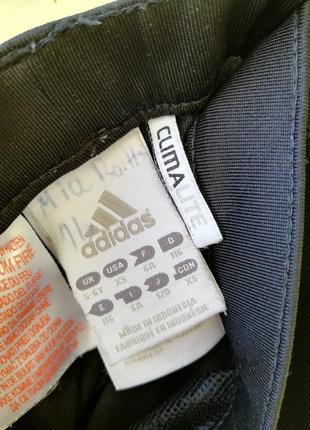 Брендові спортивні шорти для дівчинки adidas climalite капрі чорні бриджі5 фото