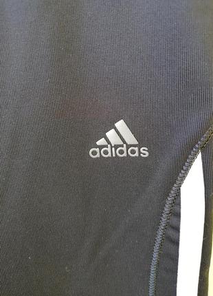 Брендові спортивні шорти для дівчинки adidas climalite капрі чорні бриджі4 фото