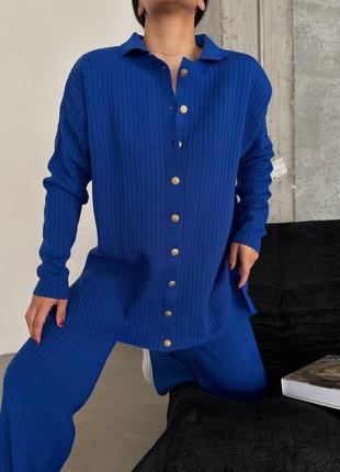 Женский костюм теплый брюки +кофта свободного кроя турченчина