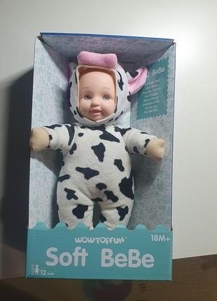 Пупс тм soft bebe коровка