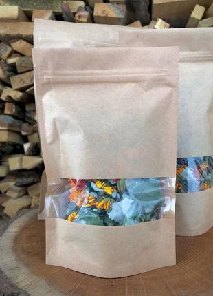 Фіточай, трав'яний чай "зцілення". збір 2023. чорнобривці, календула, м'ята, листя...