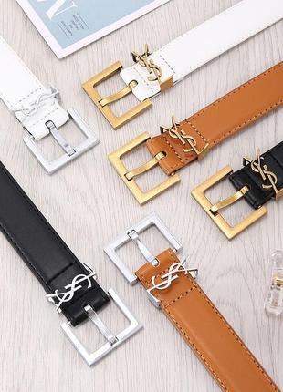 Женский кожаный ремень в стиле ysl yes laurent