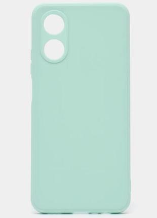 Чохол fiji soft для oppo a17 силікон бампер блакитний