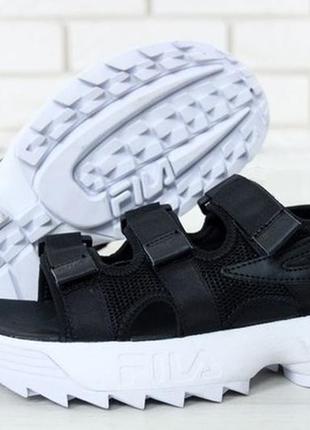 Босоніжки босоножки fila disruptor sandals сандалі сандалии6 фото