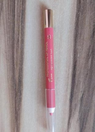 Водостойкий карандаш для губ collistar professional lip pencil 18 corallo moon коралл тестер2 фото