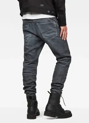 Шикарні звужені джинси g-star raw 3301 slim dark aged cobler denim jeans2 фото