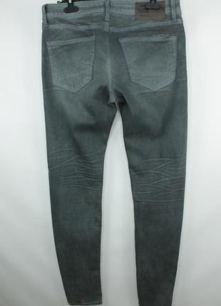 Шикарні звужені джинси g-star raw 3301 slim dark aged cobler denim jeans6 фото