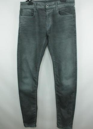 Шикарні звужені джинси g-star raw 3301 slim dark aged cobler denim jeans4 фото