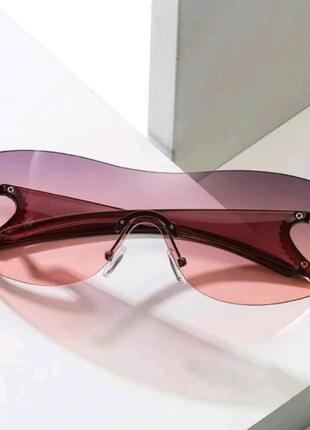 Спортивные зеркальные очки цвет трендовые женские мужские солнцезащитные стильные  2023 велоспорта y2k4 фото