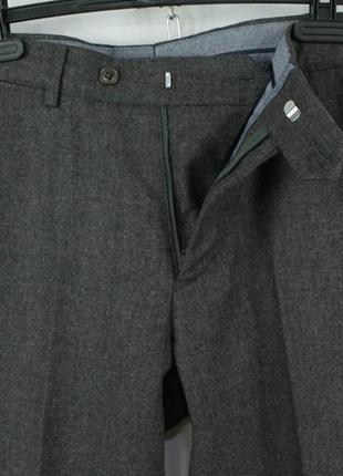 Класичні шерстяні брюки emile lafaurie gray wool casual / dress stretch pants2 фото