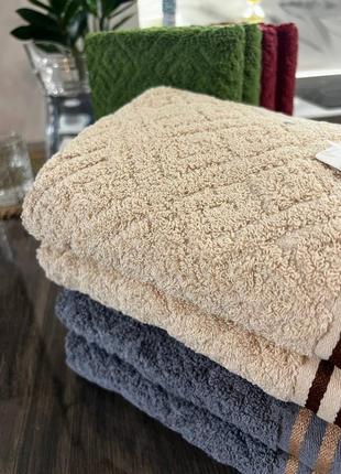 Набор махровых полотенец с густым плотным ворсом 8 шт7 фото