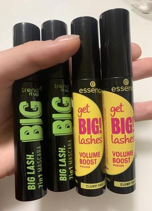 Essence get big! lashes volume boost + тушь для ресниц с панорамным эффектом