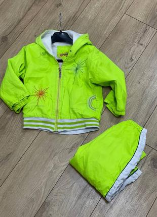Кислотный на флисе костюм 92 размера 2853