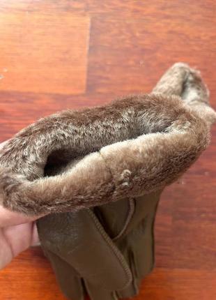 Новые женские перчатки дубленка овечья