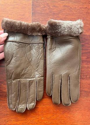 Новые женские перчатки дубленка овечья