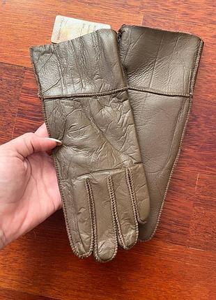 Новые женские перчатки дубленка овечья