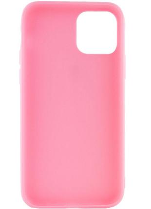Силіконовий чохол candy для apple iphone 12 pro max (6.7") рожевий2 фото