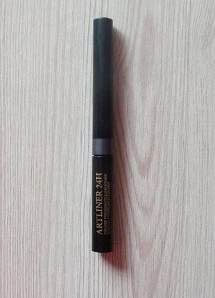 Подводка для глаз lancome artliner 24h eye liner 09 bronze графитово-черная - фетровая3 фото