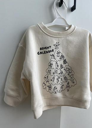 Свитшот zara, толстовка, худи зара, 9-12 м, 80, 12-18 м, 86, кофта, кофточка