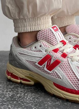 New balance 1906r red/white кроссовки кроссовки