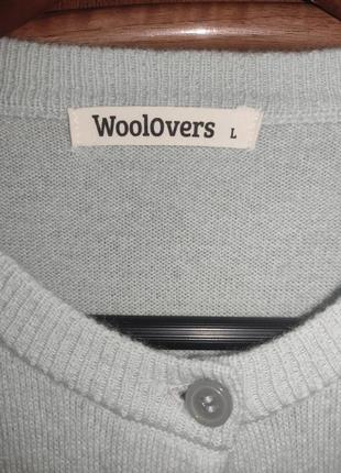 Шерстяной кардиган / кофта woolovers (100% шерсть мериноса)5 фото