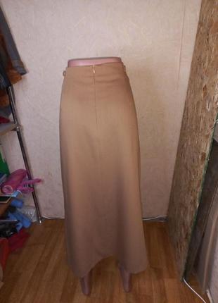 Винтажная шерстяная юбка макси 50-52 размер saccardi3 фото
