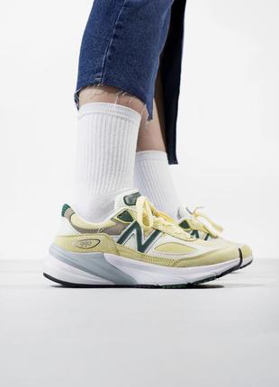 💛🍀new balance 990 v6 yellow🍀💛❤️36рр-45рр❤️ кросівки жіночі жовті нью баланс, кросовки женские весна-осень, кросівки нью баланс