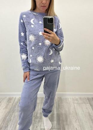 Жіноча піжама primark з пухнастого флісу.