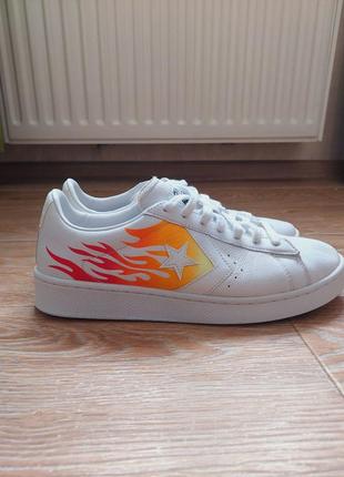 Converse pro leather white/flame оригинал8 фото