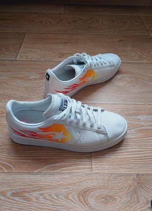 Converse pro leather white/flame оригинал