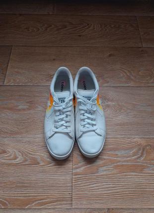 Converse pro leather white/flame оригинал4 фото