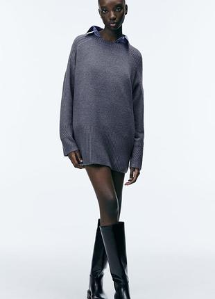 Светр zara подовжений розмір s-m