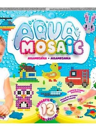 Набір креативної творчості aqua mosaic аква мозаїка am-01-03 14 схем-карток