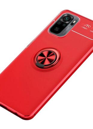 Tpu чехол deen colorring під магнітний тримач (opp) для xiaomi redmi note 10 / note 10s