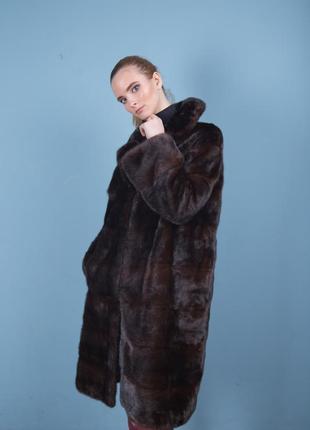Норковая шуба шикарное норковое пальто италия новая коллекция зима4 фото