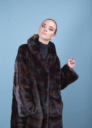 Норковая шуба шикарное норковое пальто италия новая коллекция зима8 фото