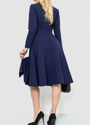 Ошатне плаття, колір темно-синій, 214r3054 фото