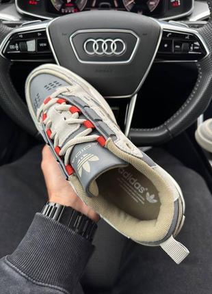 Чоловічі кросівки adidas originals adi2000 grey olive red9 фото