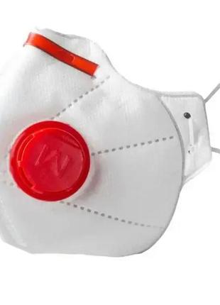 Респиратор противоаэрозольный микрон ffp3 с красным клапаном