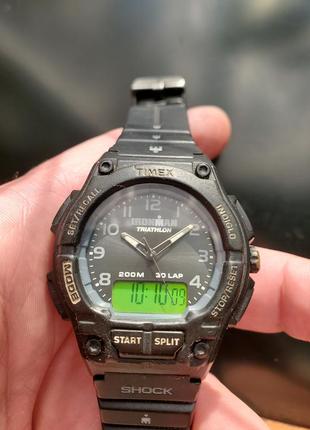 Timex ironman triathlon sshock 200m экстремальные мужские кварцевые часы2 фото