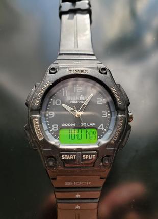 Timex ironman triathlon sshock 200m экстремальные мужские кварцевые часы4 фото